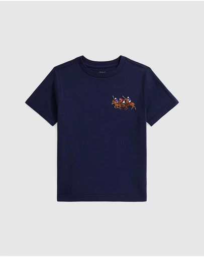 Polo Ralph Lauren - Triple-Pony Cotton Jersey Tee - Babies-Kids