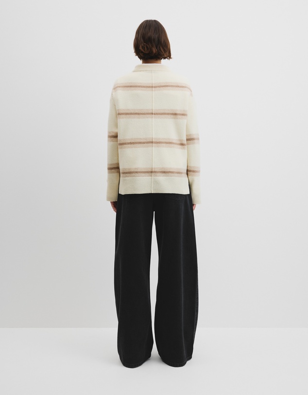 Country Road - Extrafine Merino Stripe Crew Neck Knit