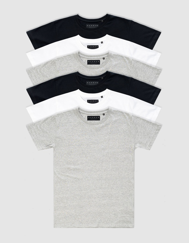 Xander - 6-Pack Blanc Tee - Youth
