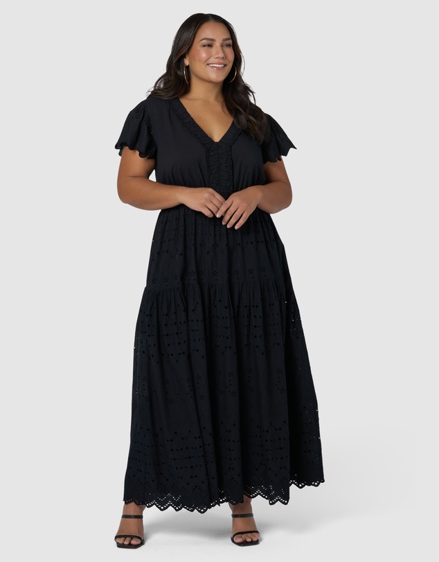 Indigo Tonic - Allegra Broderie Maxi Dress