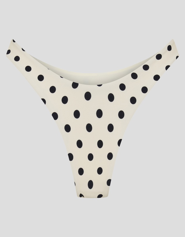 Vacay Swimwear - Positano Bottom Ivory Polka