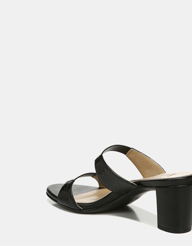 Naturalizer - Venus Dress Sandal - Black Snake/Leather