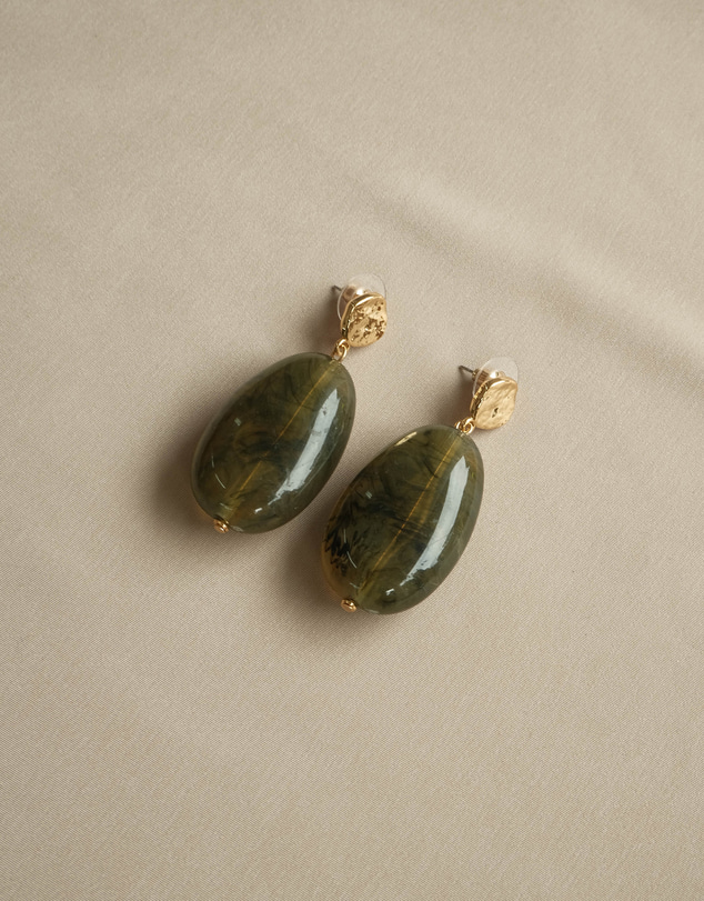 Zahar - Olive Earrings