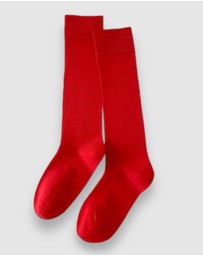 High Heel Jungle - Classic Long Red Socks
