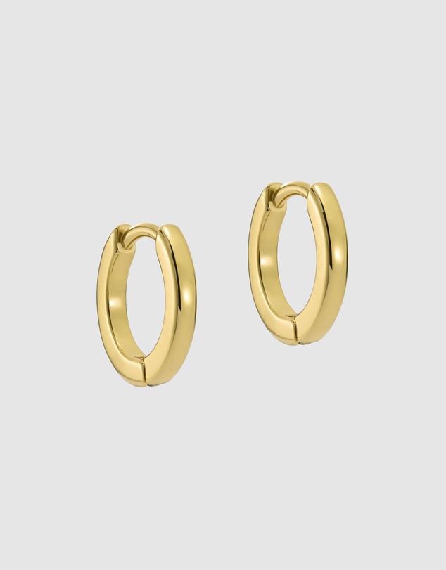 Ted Baker - Crislie Logo Hoop Earrings 12mm