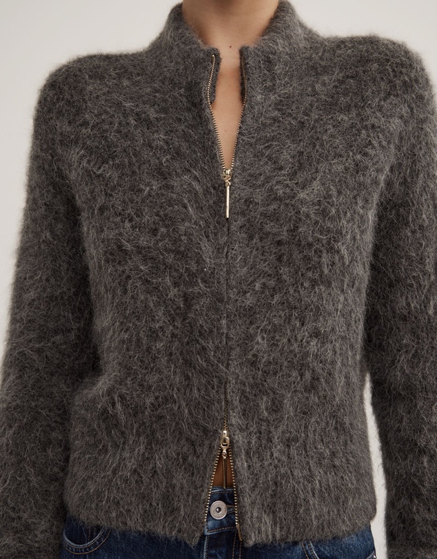 Witchery - Fluffy Funnel Bomber Jacket
