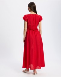 & Other Stories - Bubble-Sleeve Midi Dress