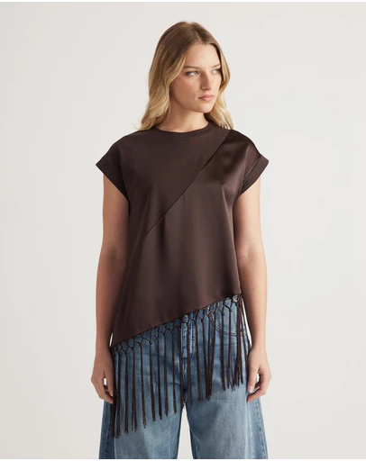 Decjuba - Elsa Fringe Hem Tee
