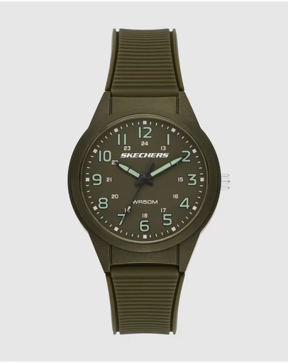Skechers - Hillview Green Analogue Watch