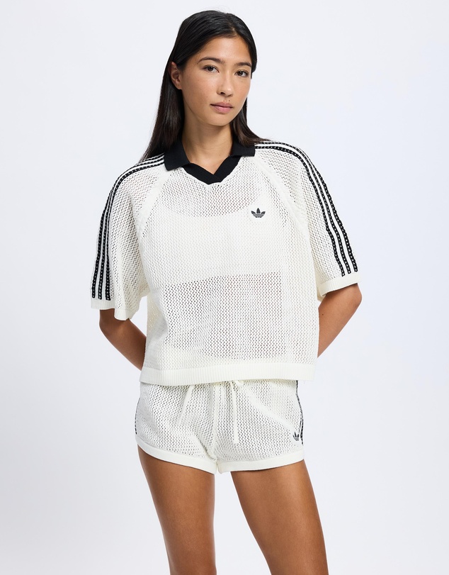 adidas Originals - Knitted Crochet Polo