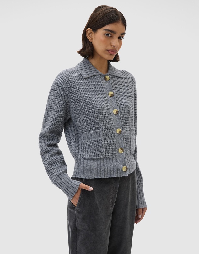 Oroton - Waffle Cardigan