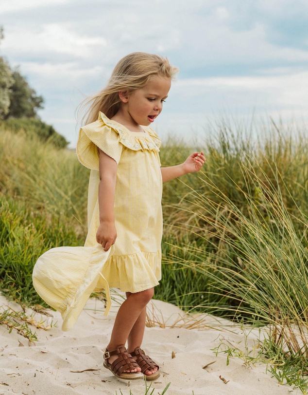 Bebe by Minihaha - Libby Check Dress W Emb Yoke - Kids