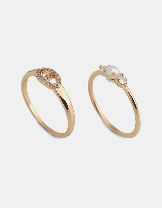 ALDO - Glampearl Duo Ring Set