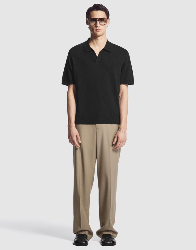 COS - Knitted Linen Polo Shirt