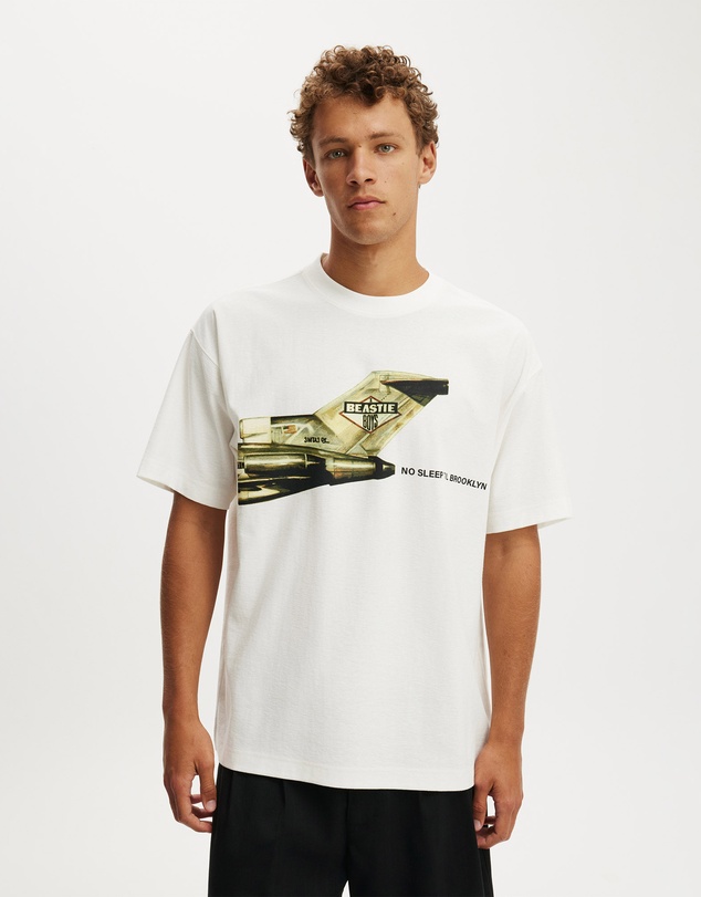 Cotton On - Box Fit Premium Music T-Shirt