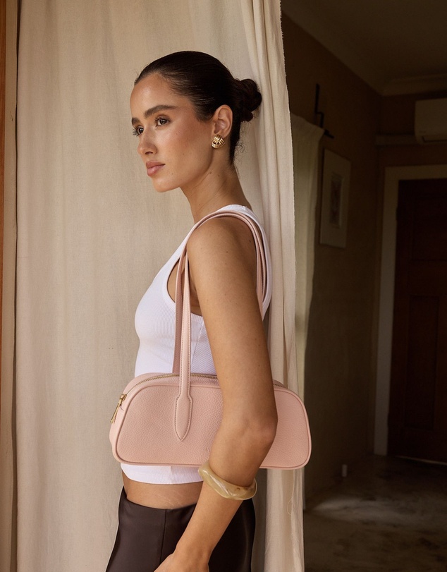 VESTIRSI - Vera Pale Pink Baguette Bag