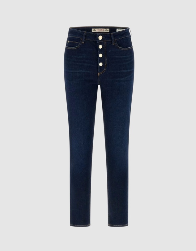 GUESS - High-Rise 1981 Button Skinny Jeans