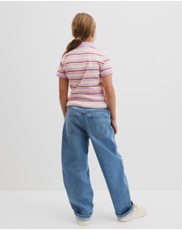 Country Road - Teen Australian Cotton Short Sleeve Stripe Polo Top