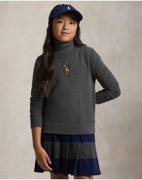 Polo Ralph Lauren - Big Pony Fleece Sweatshirt Dress - ICONIC EXCLUSIVE - Teens