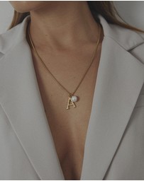Zahar - Pearl Letter A Necklace