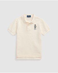 Polo Ralph Lauren - Polo Bear Cotton Mesh Polo Shirt - Kids