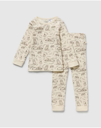 Wilson & Frenchy - Foxglove Forest Organic Long Sleeved Pyjamas - Babies-Kids