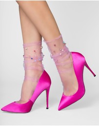 High Heel Jungle - Pastel Pearl Sock