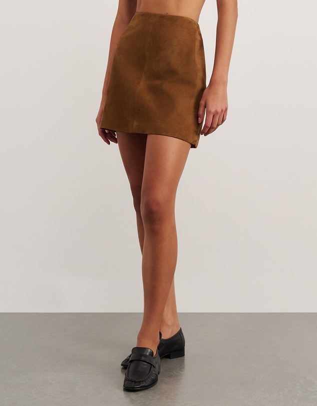 Jag - Ophelia Suede Mini Skirt