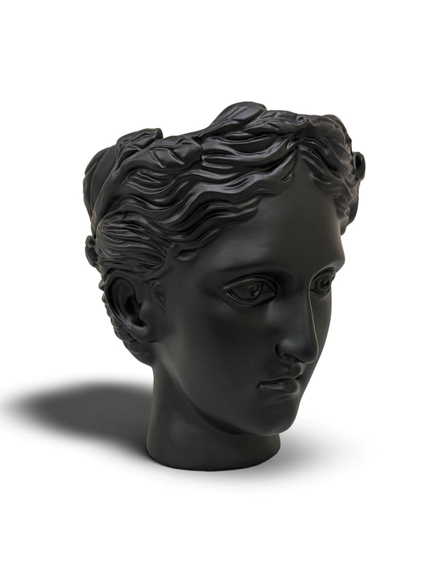 Urban Attitude - Urban Attitude Venus Head Planter - Matte Black