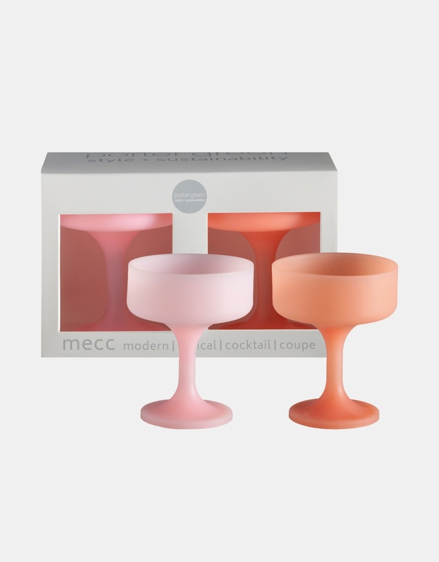 porter green - mecc silicone unbreakable cocktail glasses