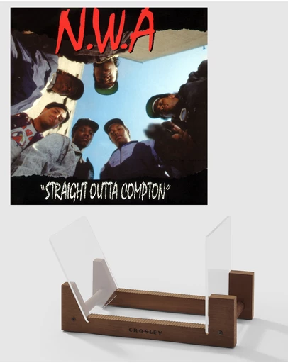 Universal Music - N.W.A. Straight Outta Compton - Vinyl Album & Crosley Record Storage Display Stand