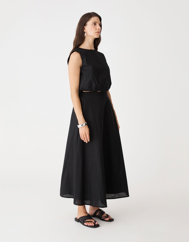 Forcast - Kenya 2 Ruched Linen Top
