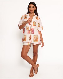 Petal & Pup - Aaliyah Tie Front Top - White Multi