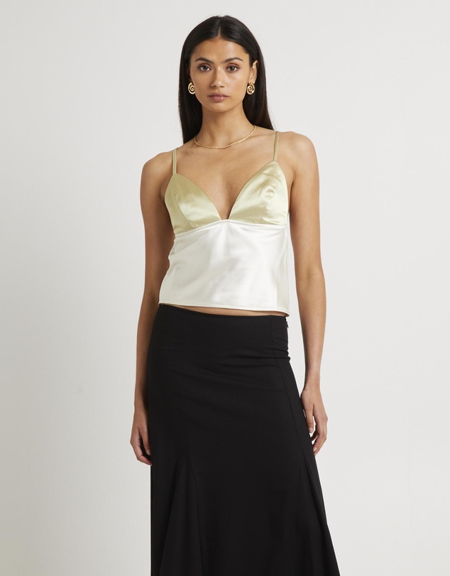 Alice In The Eve - Camille Contrast Slip Top