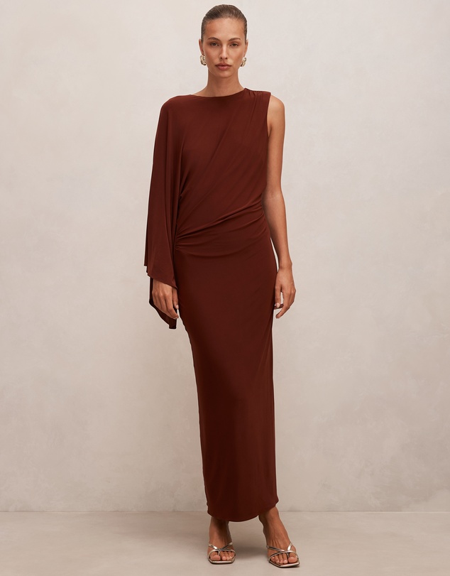Forever New - Fleur Cape Shoulder Maxi Dress