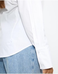 Dazie - Em Asymmetrical Button Up Shirt