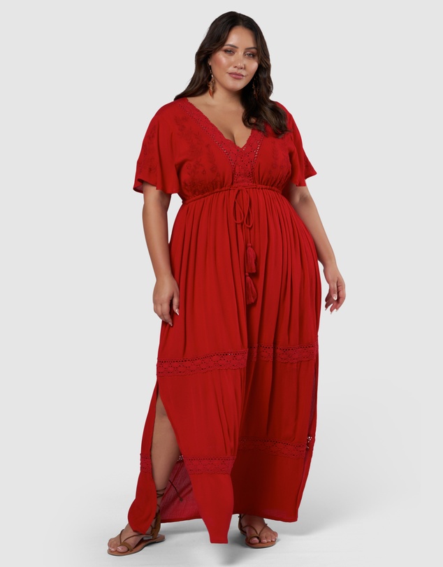 The Poetic Gypsy - Floating Clouds Maxi Dress