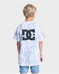DC Shoes - Boys 10 to 16 Liquid Fuego Short Sleeve T-Shirt
