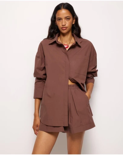 AERE - Della Cotton Oversized Shirt