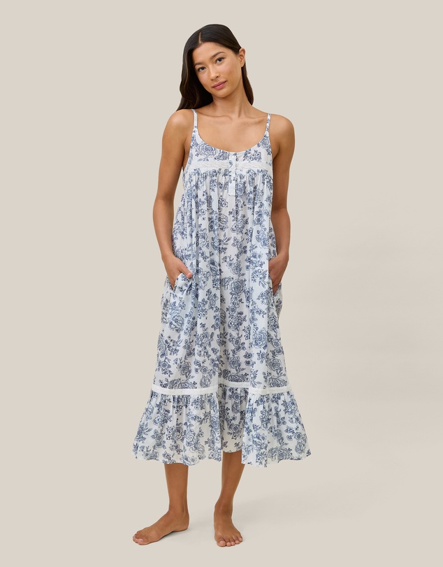 Papinelle - Nostalgia Strappy Lace Trim Nightie