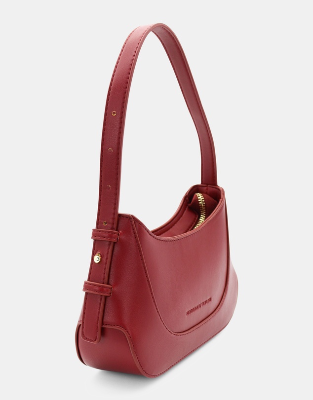 Morgan & Taylor - Aurora Shoulder Handbag in Burgundy Red