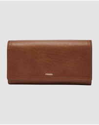 Fossil - Logan Brown RFID Flap Clutch