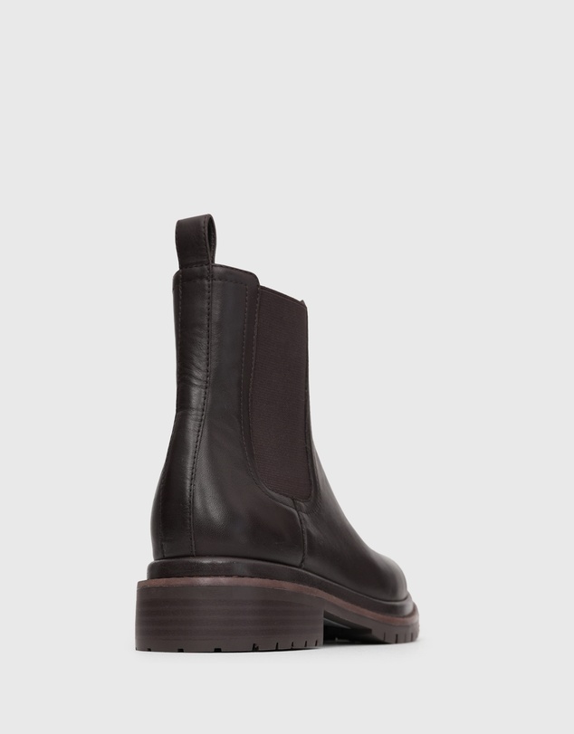 Betts - Indigo Leather Chelsea Ankle Boots