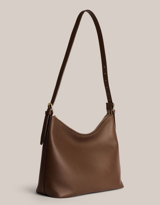 VESTIRSI - Harper Chocolate Leather Hobo
