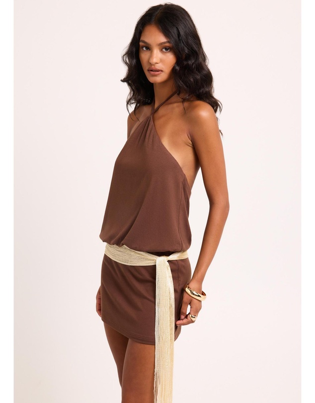 Alice In The Eve - Keely Halter Mini Dress