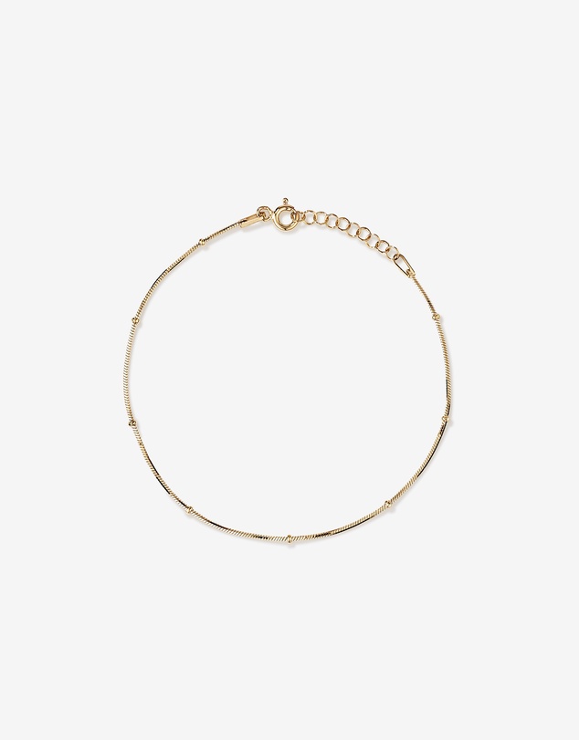 Michael Hill - Snake & Bead Station Bracelet in 10kt Yellow Gold