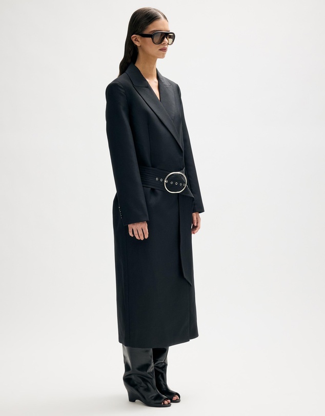 Minima Esenciales - Iver Wool Blend Belted Coat