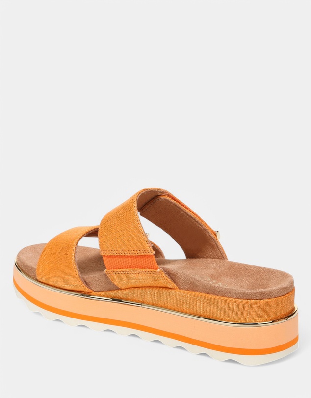 Vionic - Brandie Flatform Slide - Marmalade Metallic