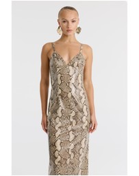 Bardot - Estine Faux Snakeskin Dress