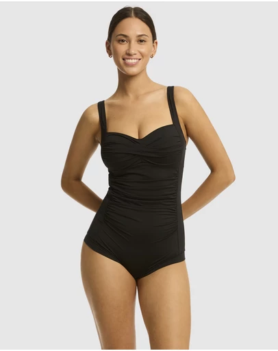 Sea Level Australia - Essentials Twist Front Multifit Boyleg One Piece